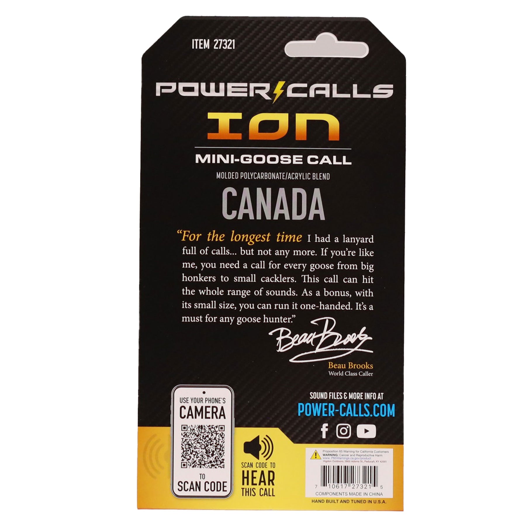 Power Calls Ion Goose Call